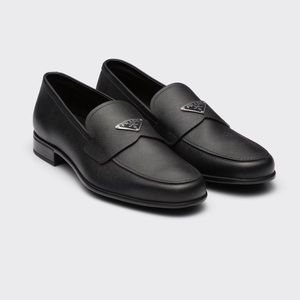 NEW PRADA Saffiano Leather Loafers - Men’s Size 12 (US)